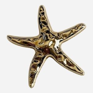 Gold Tone Starfish Brooch Pin IBL 8297 Nautical Jewelry Vintage Accessory NWOT